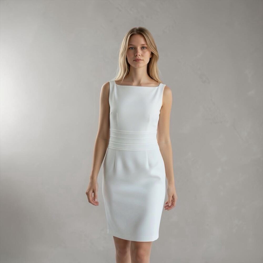 Diane Von Furstenberg Kimmie White Bodycon Dress Worn Once Size 4-NWT
